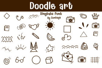Doodle Art Font for Creative Projects