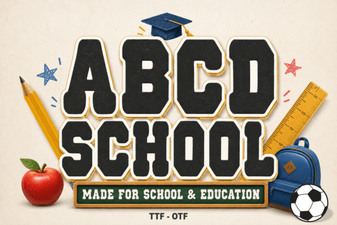 Abcd School Font Design and Usage Ideas