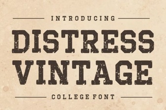 Distress Vintage Font for Creative Projects