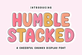 Humble Stacked Font Design and Creative Uses