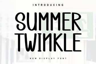 Summer Twinkle Font for Creative Design Projects