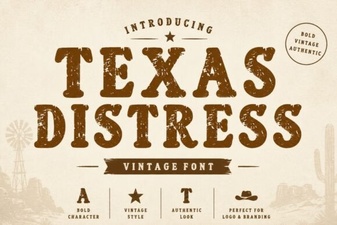 Texas Distress Font Design Ideas and Creative Uses