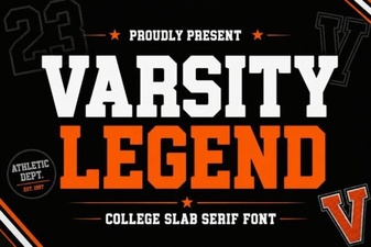 Varsity Legend Font Design Ideas